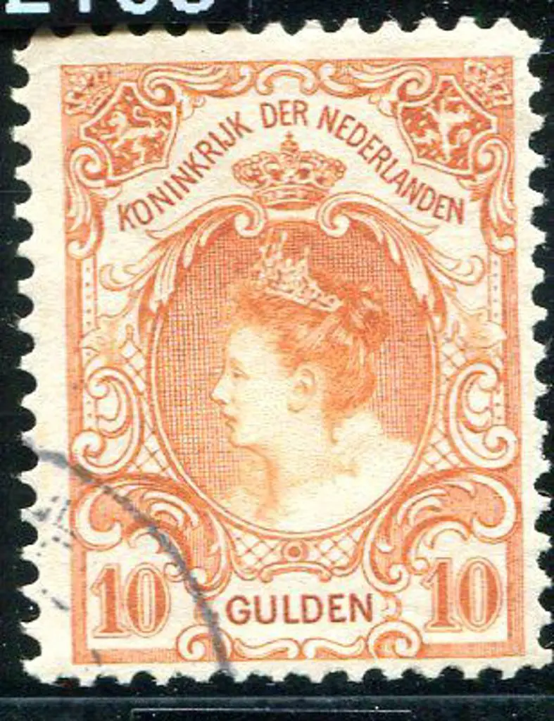 Netherlands 1899/1910 10g orange-red fine used ... Image 1++