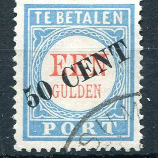 Netherlands 1906 50¢ on 1g Postage Due. Fine used ...