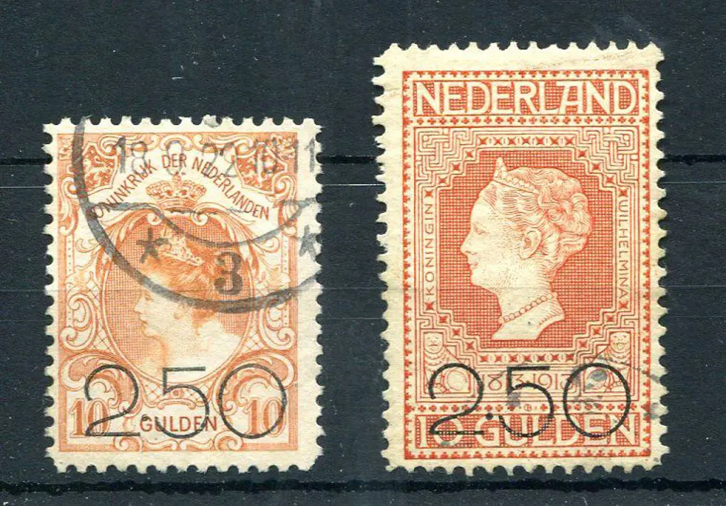 Netherlands 1920 Queen Wilhelmina ditto F/U. SG ... Image 1++