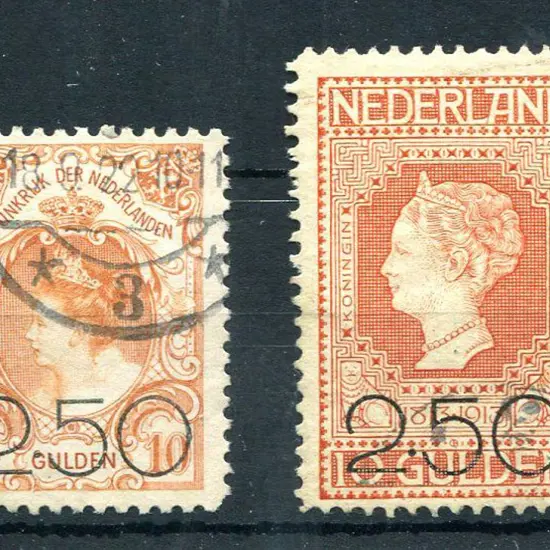 Netherlands 1920 Queen Wilhelmina ditto F/U. SG ...