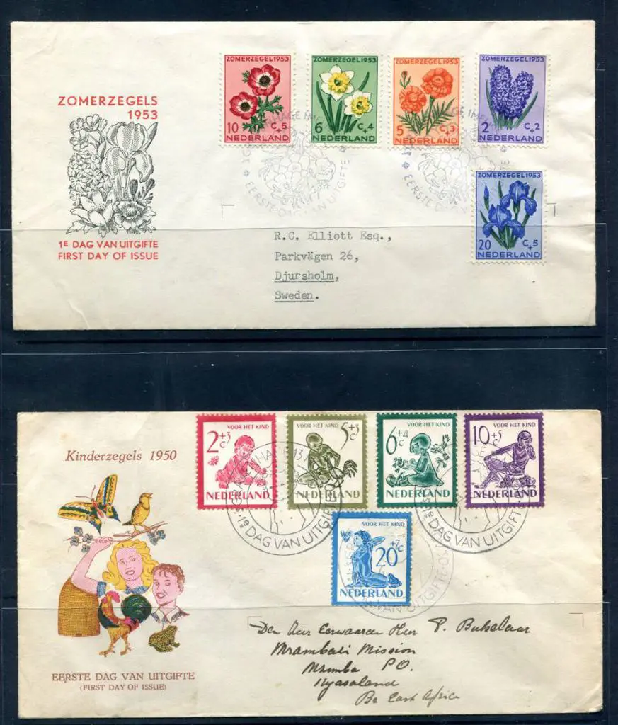 Netherlands 1950 Child Welfare set & 1953 "Summer ... Image 1++