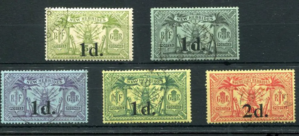 New Hebrides - English 1920/21 Weapons & Idols ... Image 1++