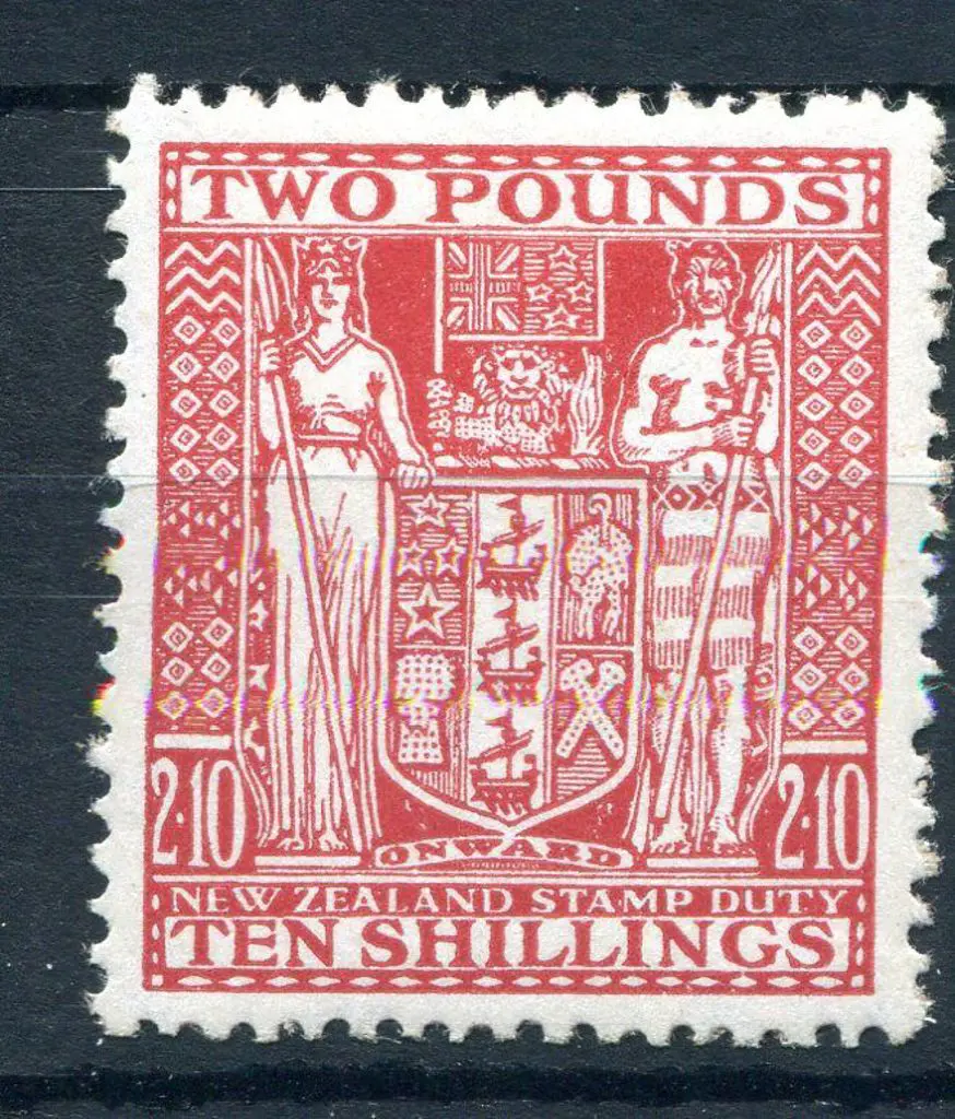 New Zealand 1940/58 £2/10/- Arms. MLH. SG F207, ... Image 1++