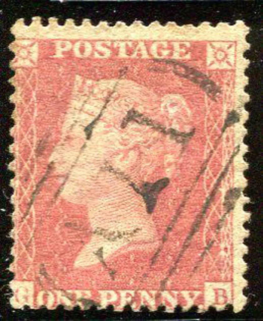 St Lucia 1853 1d red GB QV with strong central ... Image 1++