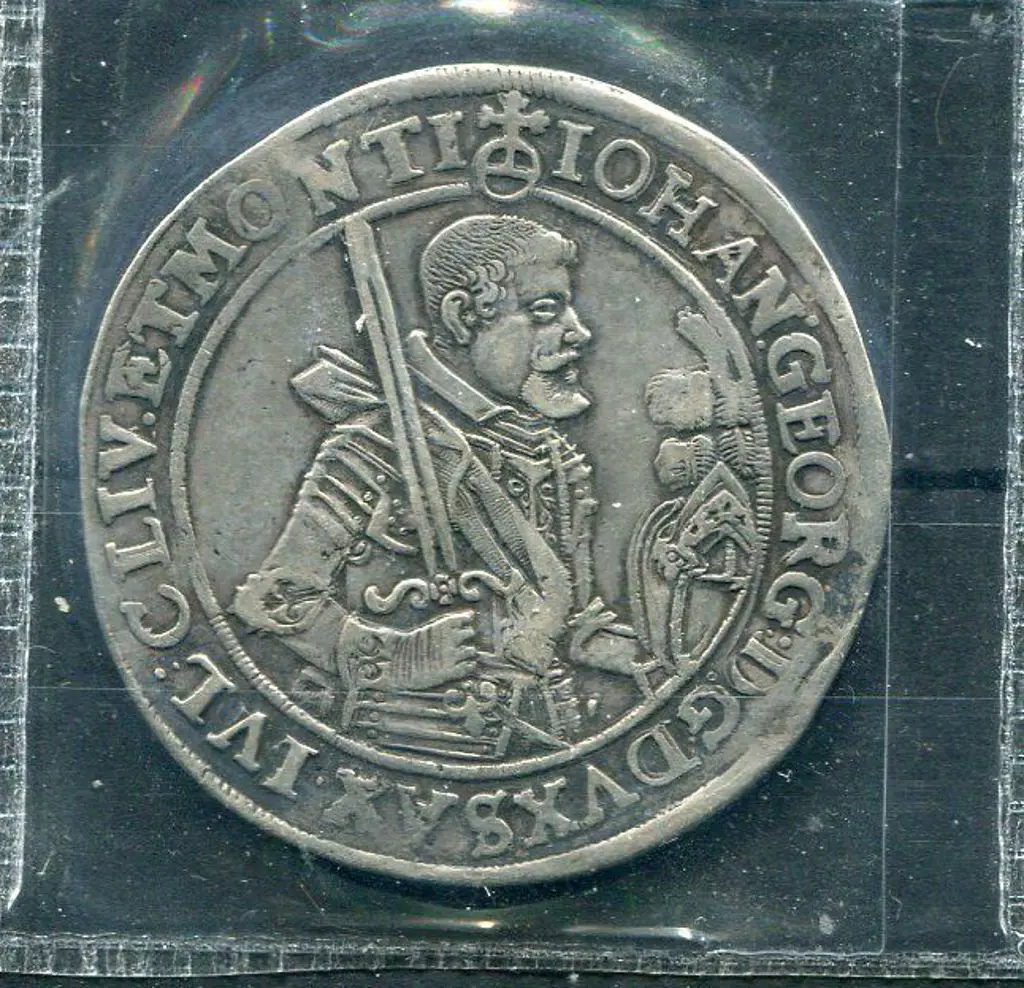 Germany - Saxony 1625 silver & bronze Thaler. ... Image 1++
