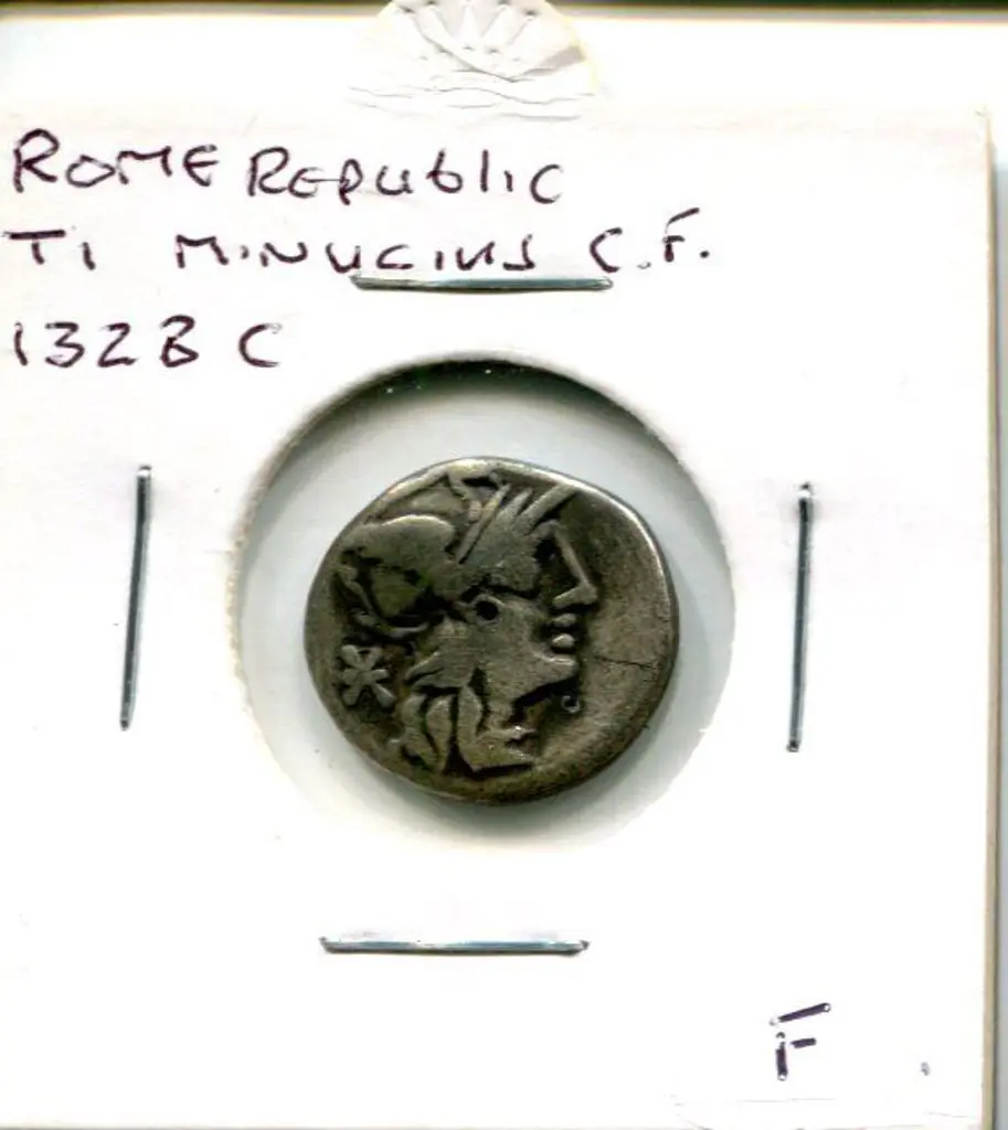132BC Roman Republic TI Minucius CF. F Image 1++