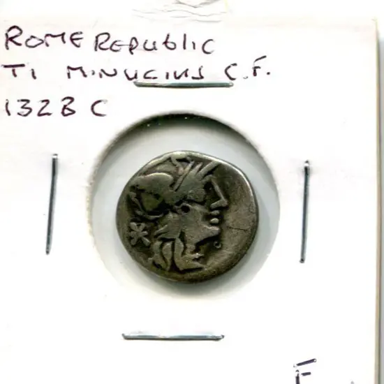 132BC Roman Republic TI Minucius CF. F