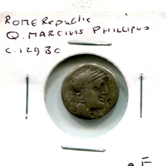 129BC Roman Republic Marcius Phillipus. AF