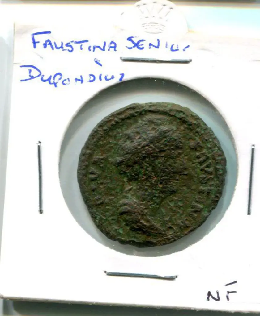 140AD Faustina Senior Dupondius. NF Image 1++