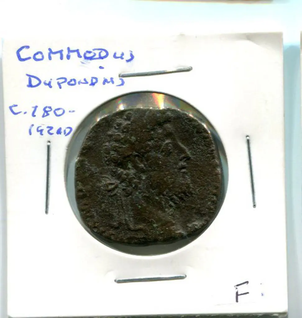 180-192AD Commedus Dupondius (as in Gladiator!). F Image 1++