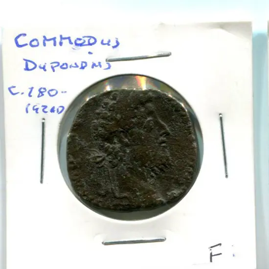 180-192AD Commedus Dupondius (as in Gladiator!). F