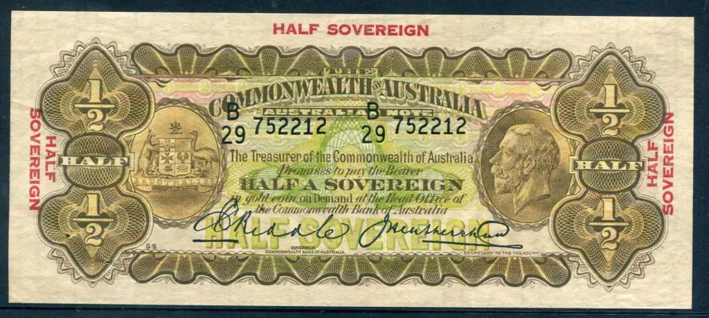 1928 Half Sovereign Riddle Heathershaw. aUnc, rare ... Image 1++