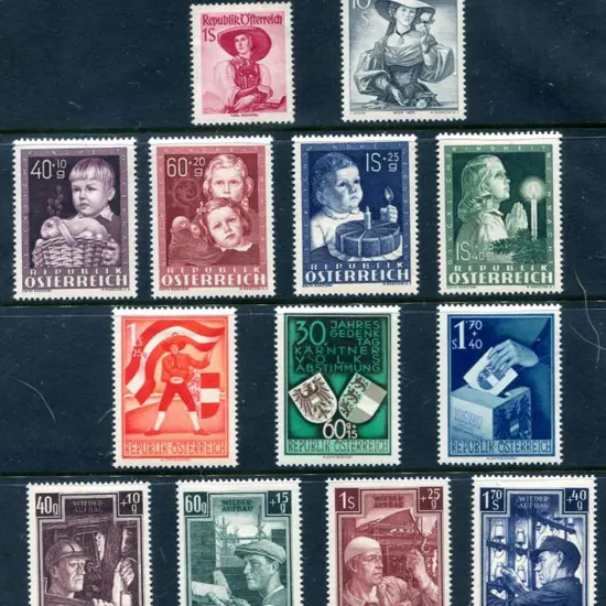 Austria 1948-1951 MLH group of better items ...