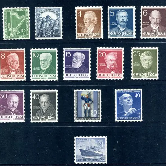 Germany - Berlin 1950-1955 MUH group on Hagner ...