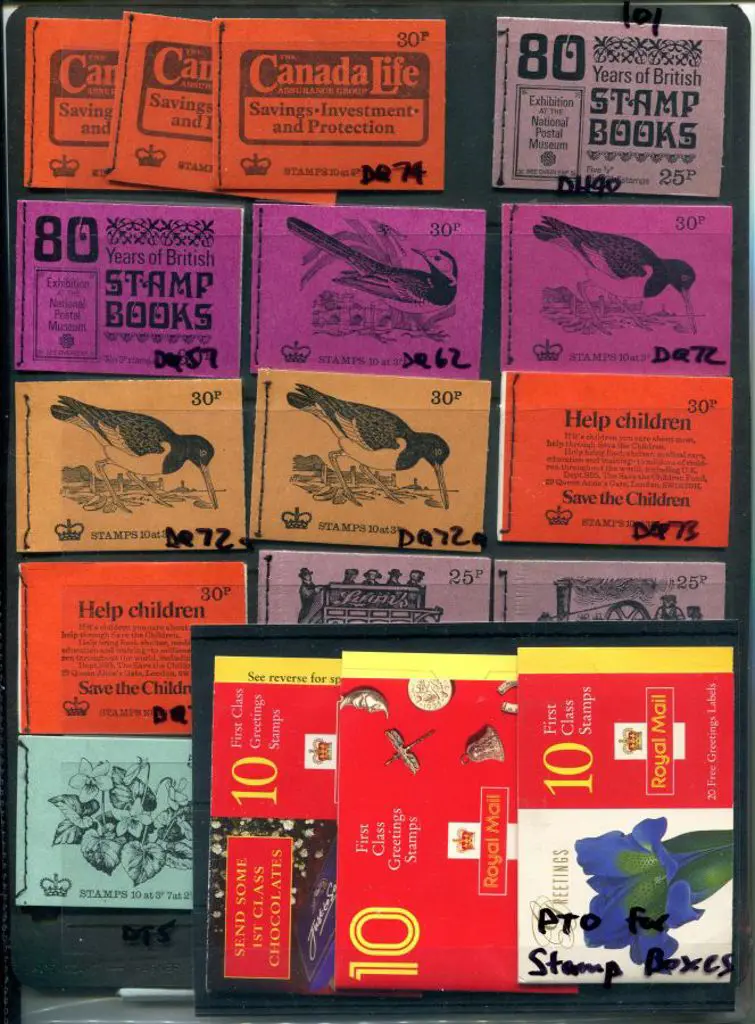 Great Britain 1971-1974 range of stitched booklets ... Image 1++