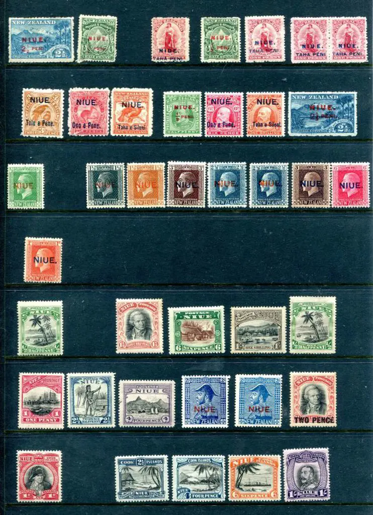 Niue 1902-1953 MLH to 1935 with later fine used on ... Image 1++