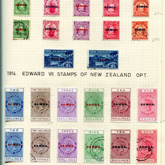Samoa 1877-1988 simplified with nearly all issues ...