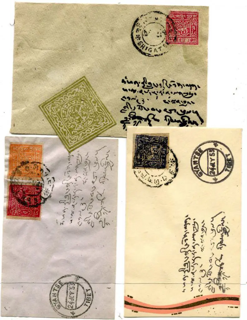 Tibet 1912-1960 covers comprising 1912/50 x 3 all ... Image 1++