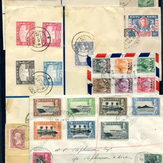 British Commonwealth Small lot with Aden 1937 ...