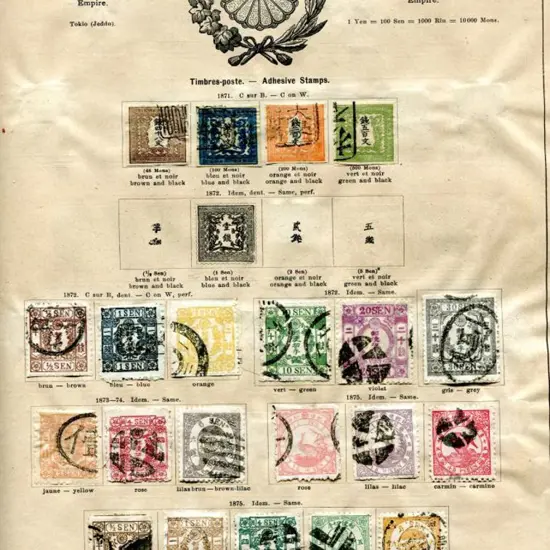 World Pre-1900 collection in antique "Senf" album ...
