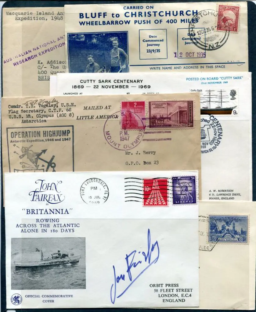 World Cover group comprising Australia 1948 "ANARE ... Image 1++