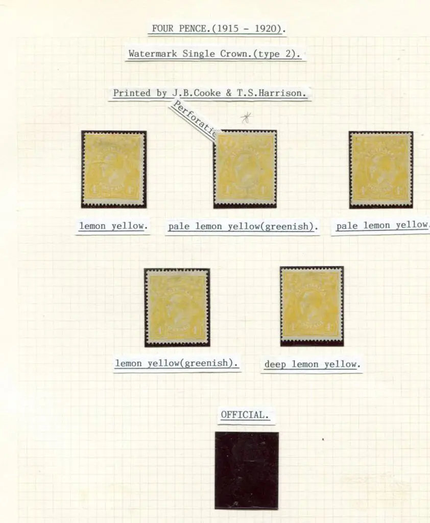 KGV ½d to 5d MUH/MLH in mounts on leaves ... Image 1++