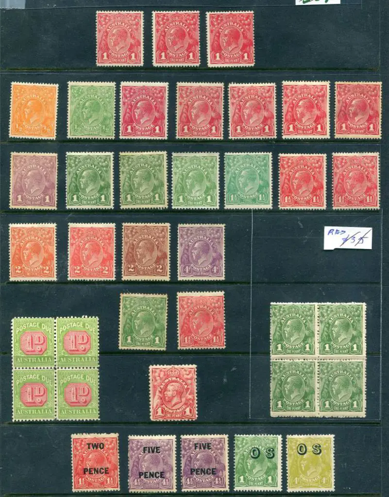 KGV Range of unsold local auction lots incl MUH, ... Image 1++