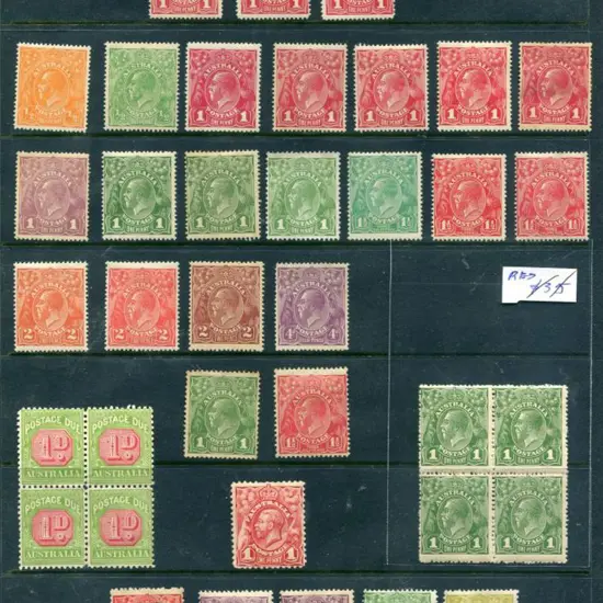 KGV Range of unsold local auction lots incl MUH, ...
