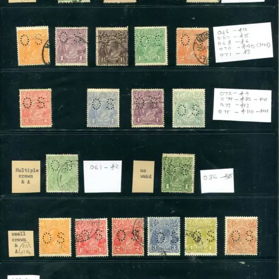 KGV Selection perfined "OS" with 20 MLH/used vals ...