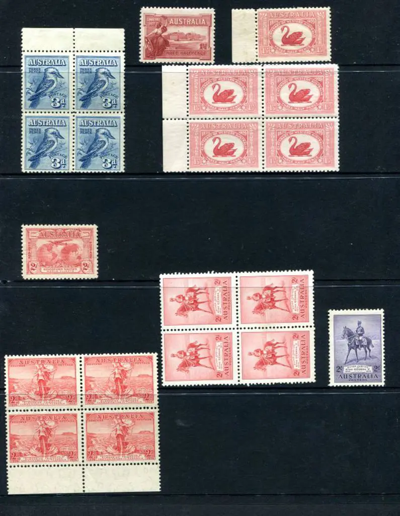 Pre-decimal MUH/MLH singles & multiples on Hagners ... Image 1++
