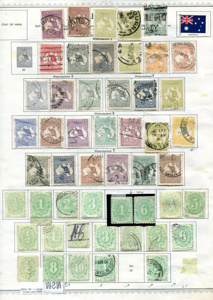 1913-1966 range on mixed album pages noting used ... Image 1++