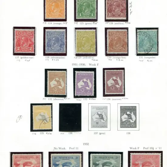 1913-1974 range on SG leaves with mixed MUH/MLH & ...