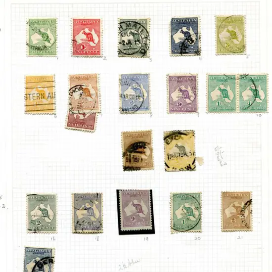1913-2010 on leaves in peg album & ring binder. ...