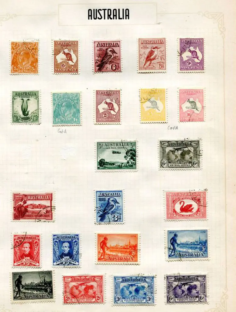 1914-1945 CTO issues mounted on leaves noting 1914 ... Image 1++