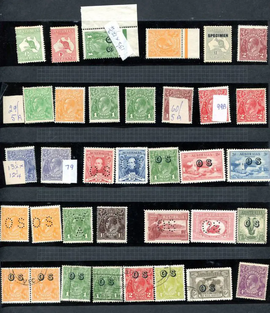 1927-1965 MUH/MLH in Hawid strips on black leaves ... Image 1++