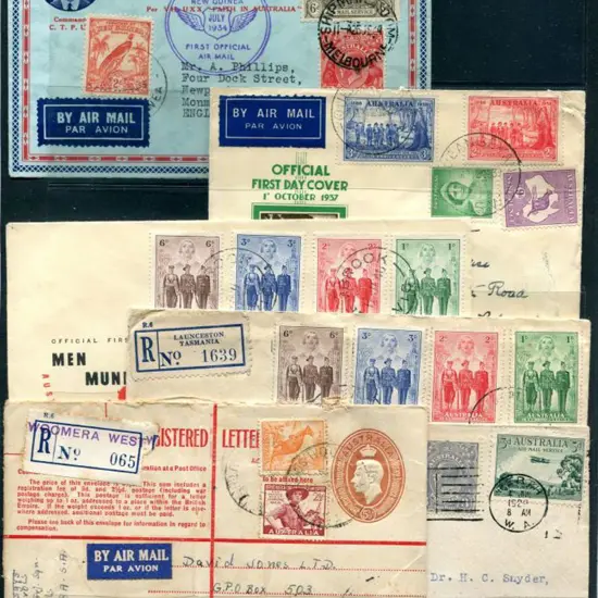 1929-1949 group of covers comprising 1929 to USA ...