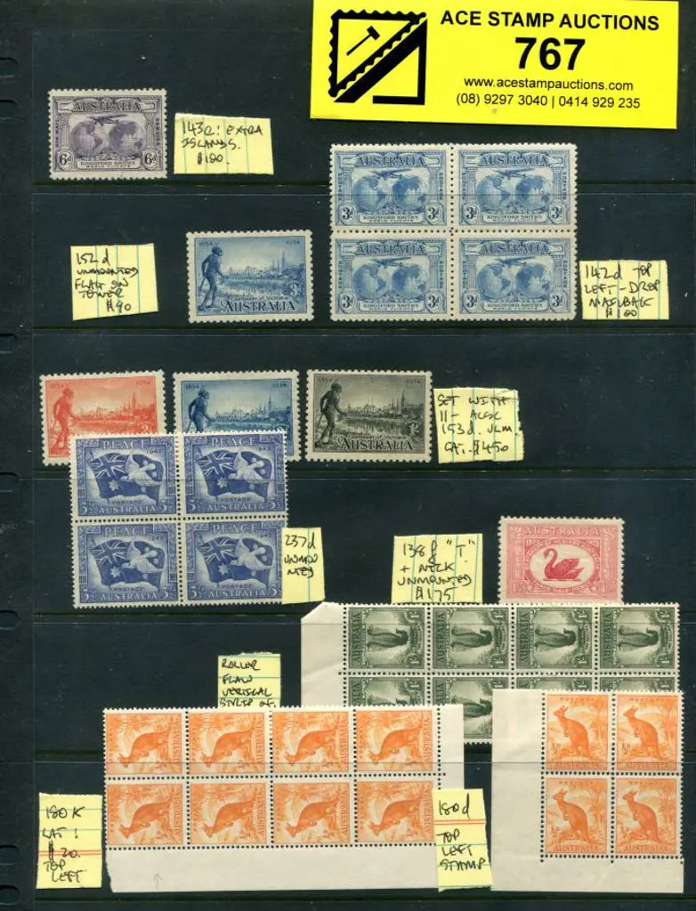 1929-1965 MUH/MLH range of ACSC listed varieties ... Image 1++