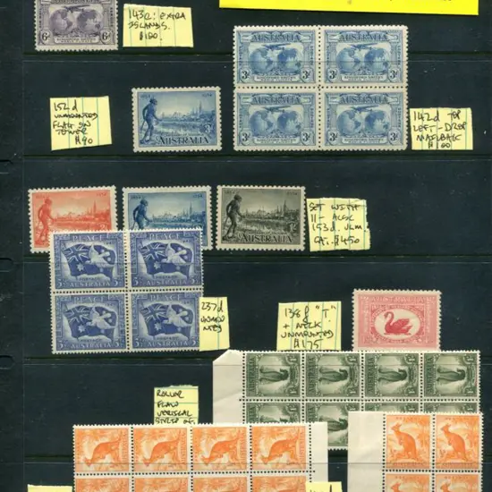 1929-1965 MUH/MLH range of ACSC listed varieties ...