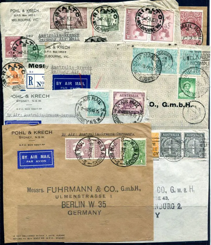 1934-1939 Company cover fronts from Pohl & Krech ... Image 1++