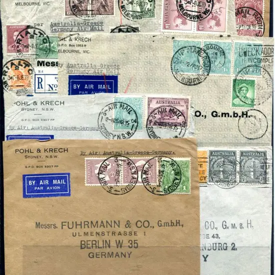 1934-1939 Company cover fronts from Pohl & Krech ...