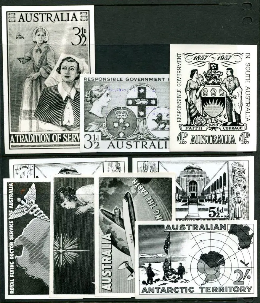 1955-1958 group of b&w photo enlargements of ... Image 1++