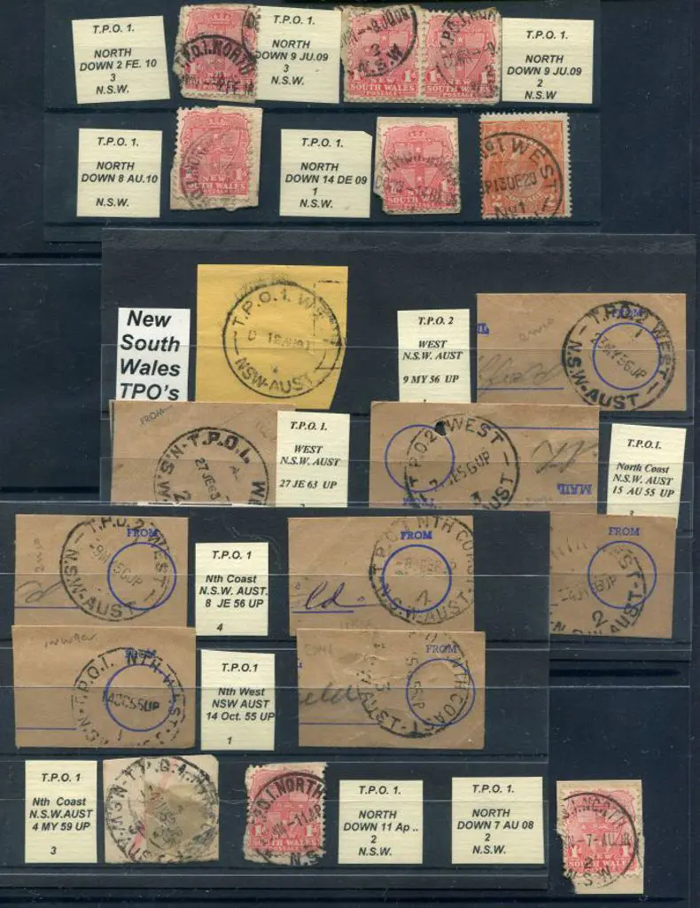 NSW 1908-1964 Travelling Post Office pmks. A ... Image 1++