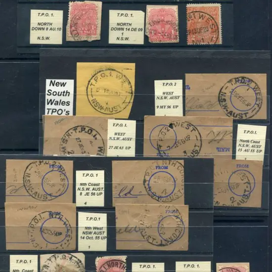 NSW 1908-1964 Travelling Post Office pmks. A ...