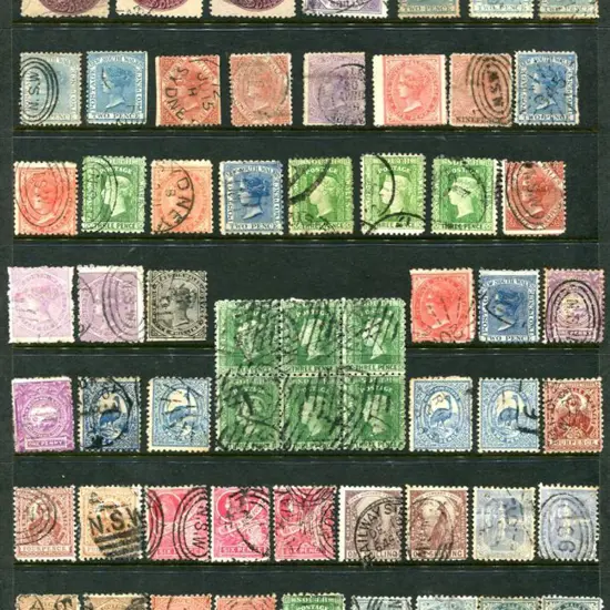 NSW Collection remainder on 2 Hagner sheets with ...