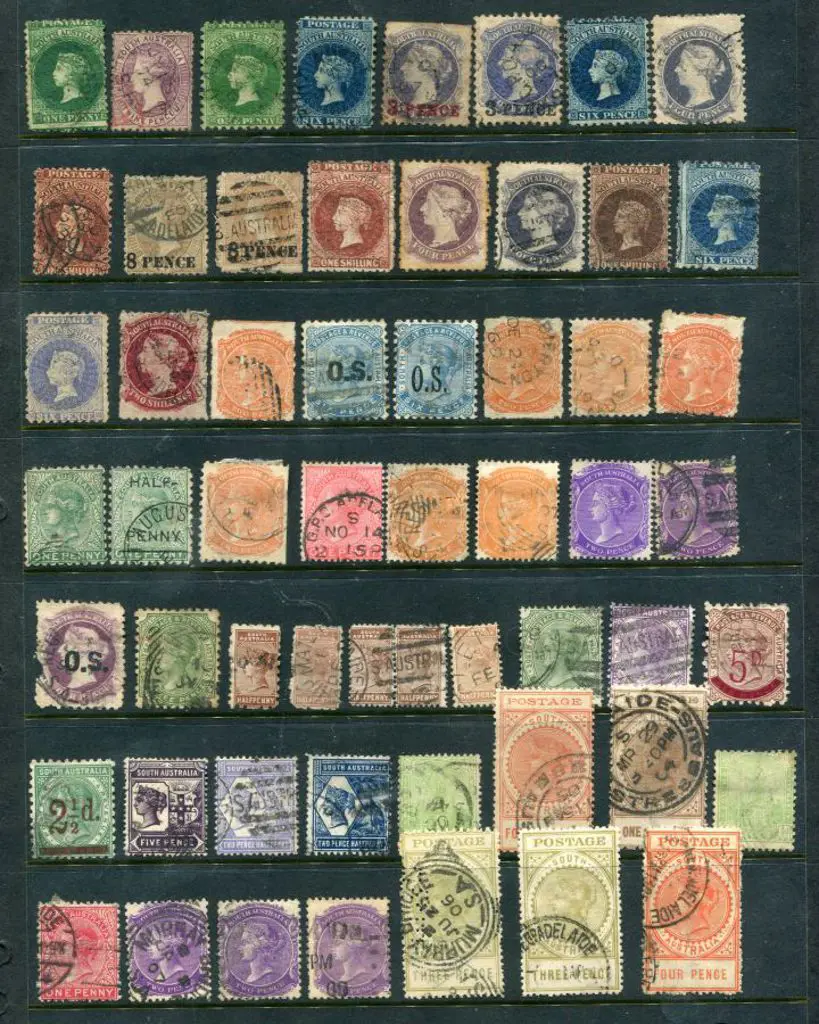 South Australia 1868-1911 selection on 2 Hagners ... Image 1++