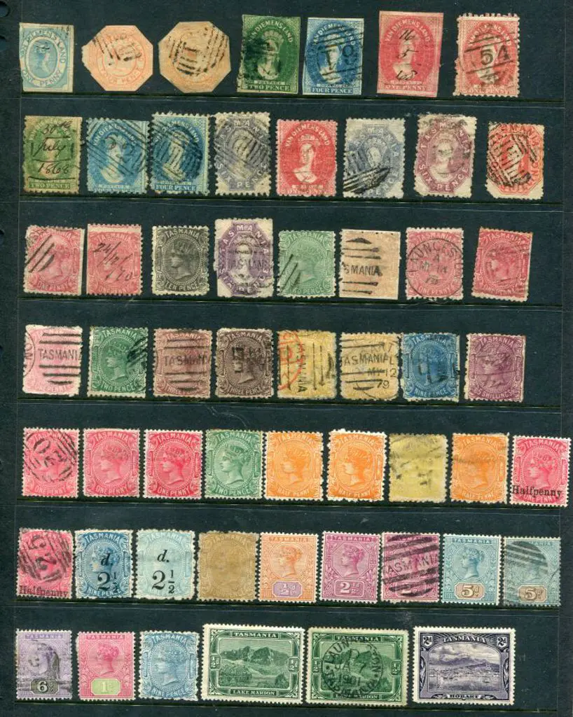Tasmania 1853-1904 selection with SG 3, 7 & 8 ... Image 1++