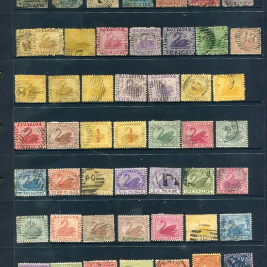 1854-1912 range on 2 Hagners incl 3 margin 1d ...