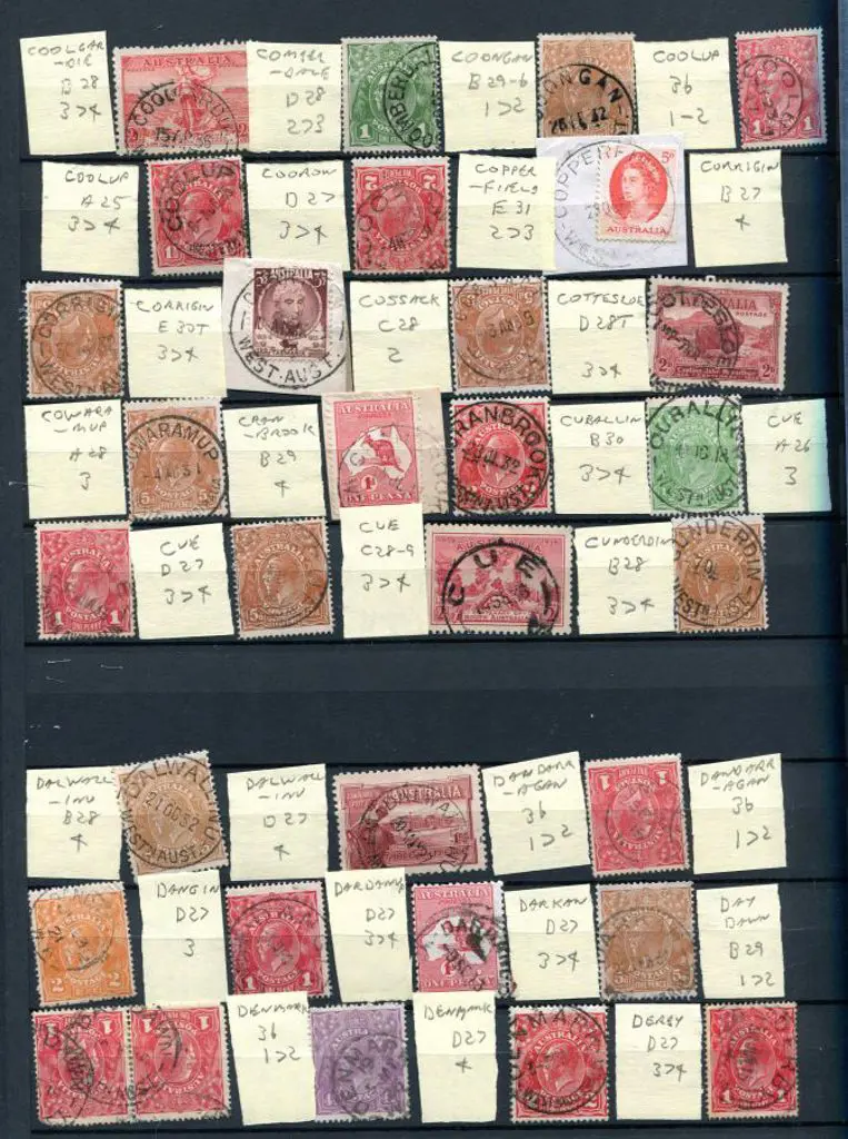Postmarks 1910's-1960's with majority from 1920's ... Image 1++