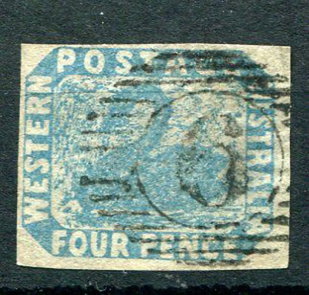 1854 4d blue fine used with neat 15 bar 6 cancel. ... Image 1++