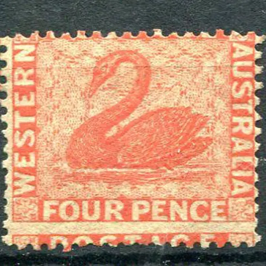 1861 4d vermilion, perf 14. Unused without gum. ...